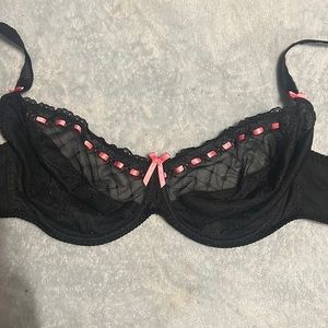 38G Curvy Kate partially sheer underwire bra